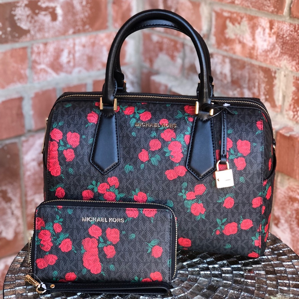Michael kors Hayes LG duffel bag with wallet set